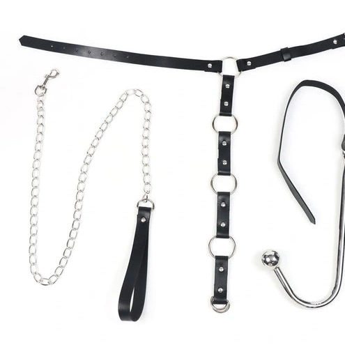 Collar 5853 Kinky Leash Hook EverydayUse and Anal with 0715